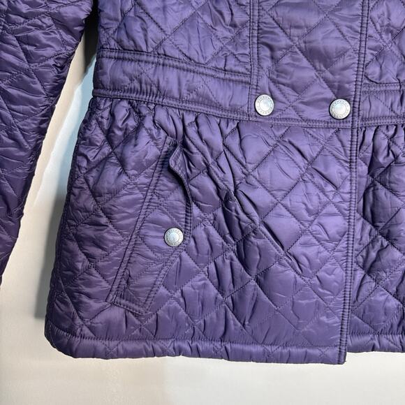 Burberry Quilted Jacket Purple/ Violet Kids Girl Size 14Y - Picture 4 of 15